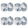 eoere 4 PCS 1" Nominal Galvanized Pipe Fittings, Crossover Structural