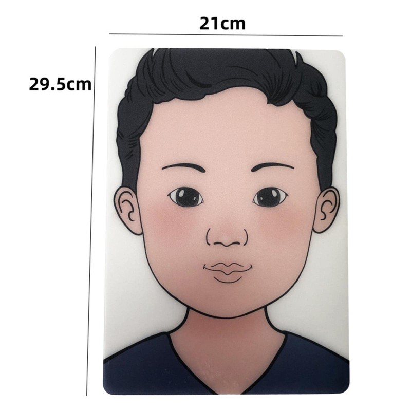 chiwanji Face Painting Practice Board Colored Makeup Tool Display Tool