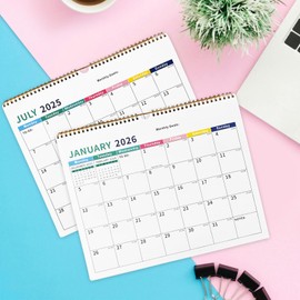 Wall Calendar 2025-2026 Family Calendars 2025/26 UK 18 Month Calendar July 2025-2026 December Academic Year Wall Planner Large Calendars 2025-26,37 x 29 cm,Thick Paper