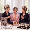 2 Pack Large Leopard Hair Towels 24" x 40" Absorbent