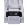 Hi-Tie Ties for Men Silk Necktie Pocket Square Cufflinks Wedding