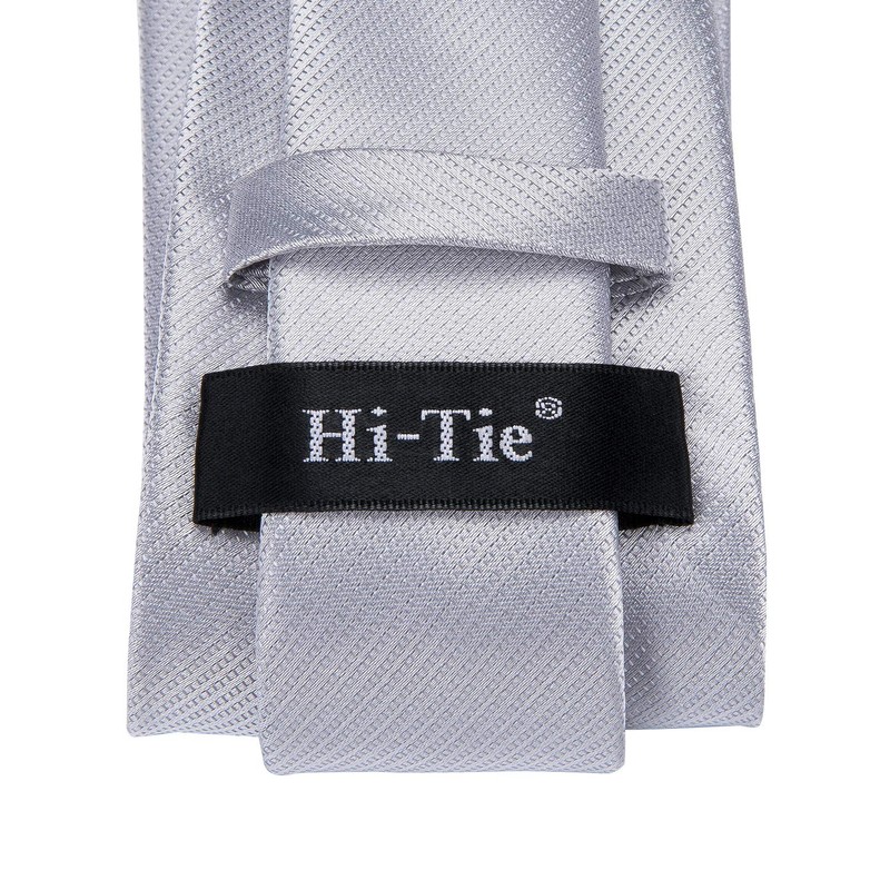 Hi-Tie Ties for Men Silk Necktie Pocket Square Cufflinks Wedding