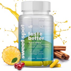 Pineapple Probiotics for Men – 500mg Sweet Spot Formula with Pineapple Extract, Cranberry & Cinnamon, Supports pH Balance & Freshens Taste, 60 Capsules, Made in The USA