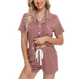 Leikar Womens Maternity Pajamas Postpartum Outfits Sleepwear Shorts Lounge Set