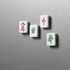 4 PCS Mahjong Fridge Magnet, Chinese Mini Mahjong Fridge Magnet