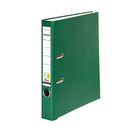 Falken Coloured PP Plastic Folder, Made in Germany, 5 cm narrow DIN A4 green ring binder, vegan lever arch folder, letter folder, office folder, plastic folder, slotted folder.
