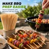 Acrux7 1200PCS 12 Inch Bamboo Skewer Sticks for Grilling 4mm