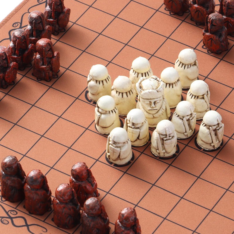 Hnefatafl Viking Chess Set Board Game Traditional Strategy Board Game