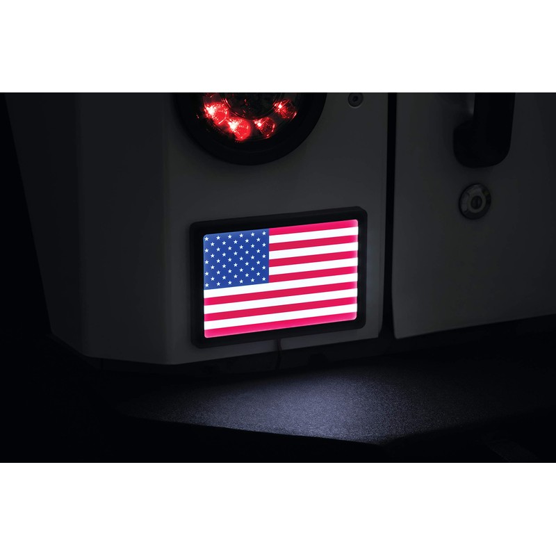 Kuryakyn 2892 Motorcycle Lighting Accessory: Freedom Flag LED Light Kit,