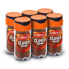 Schwartz Ground Cloves 35 G | Jar | Pack of 6 | Full of Flavour | Pantry Essential | Add a Warming Spice Flavour to Your Dishes