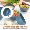 Wheat Straw Bowl Sets, 8PCS Unbreakable Wheat Straw Cereal Bowls,