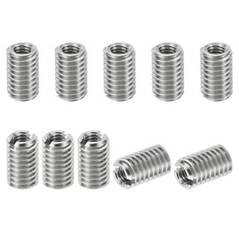 PATIKIL 10pcs M5*0.8 Male M3*0.5 Female Thread Adapter Sleeve Reducer Conversion Stainless Steel Fastener 8mm