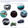 Wiredco 2X Round Red LED Voltmeter Voltage Display 12-24VDC Battery