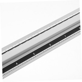 Operitacx Aluminium Ruler, Office Geometry Ruler, Drawing Ruler, Straight Ruler, Drawing Measuring Device, Measuring Tool, Metal Linear, Children's Drawing Stationery Measuring Ruler Tools