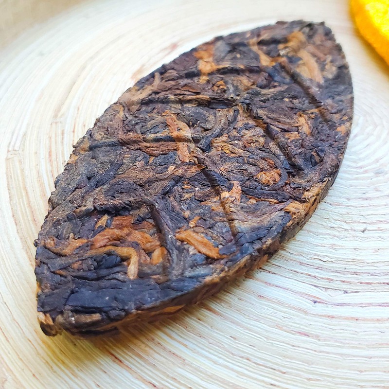 Jinglong Tea Factory, Stout Leaf, Compressed Pekoe Black Pu-erh Tea,