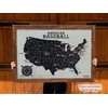 GeoJango Baseball Stadium Map Poster - Vintage Edition (36Wx24H inches)