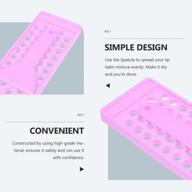 Lip Balm Filling Tray Set, 2 Pieces with Spatula, Lipstick Mould Container