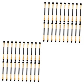 Minkissy 40pcs Eyeshadow Shaping Tool Double Ended Makeup Brush Eye Shadow Brush for Women Eye Makeup