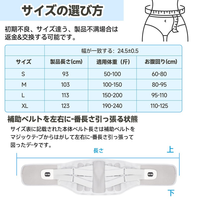 Yusuke Raku Lower Back Pain Belt, Corset, Ergonomic Design, Lower