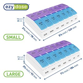 Ezy Dose Weekly AM/PM Pop-Out Pill Planner (Large)