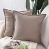Madizz Set of 2 Short Chenille Throw Pillow Covers 24x24