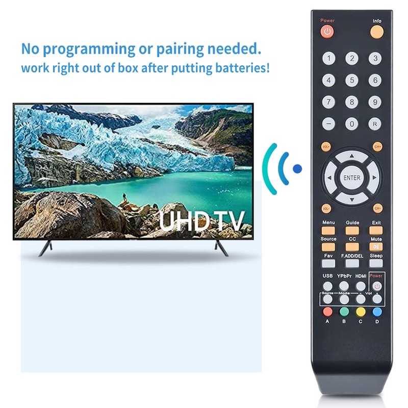 8142026670003C Universal Replacment Remote Control Compatible for All Sceptre TV