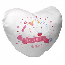 Heart-shaped Cushion with Name Adriana and a Heart for Lovers Valentine's Day/Cuddle Pillow | A Great Gift For Valentine's Day