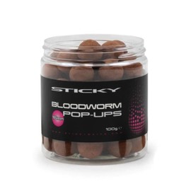 STICKY BAITS Bloodworm 16mm Pop-up Boilies, Brown, One Size