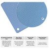 Daixers 2 Pack Silicone Trivet Mat, Hot Pads Non-slip Insulation