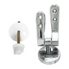 idroblok 03035001 Pair Hinges for Toilet Seats, 8 Stainless Steel