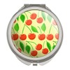 Cute Cherry Pattern Sketchy Compact Travel Purse Handbag Makeup Mirror