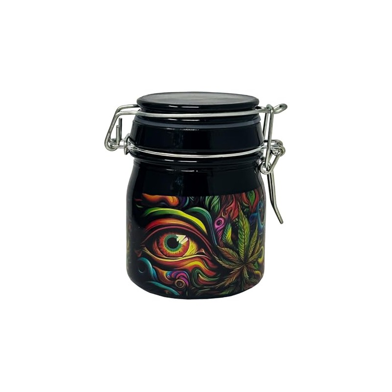 Ted Miller Innovation - 3.75" Glass Storage Jar with Clamping