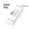 illuburg LED Driver 24V 15W Flat Flickerfree for LED Strip
