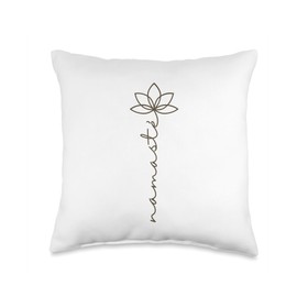Spiritualität Bilder Spirituelle Sprüche Geschenke Namasté Lotusblüte Lotusblume Yogablume Buddha Deko Throw Pillow, 16x16, Multicolor