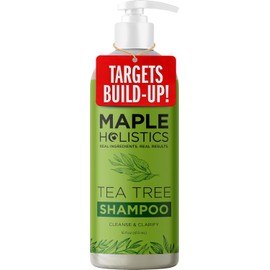 Pure Tea Tree Oil Shampoo for Dandruff Jojoba Rosemary Argan Oil Itchy Scalp Best Selling Sulfate Free Natural Hair Care for Oily Greasy Flaky Hair Scalp Therapy Color Safe Treatment Soft Shiny Hair