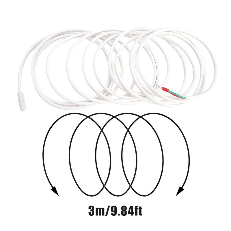 Floor Heating Sensor Probe, 10K Ohm Temperature Underfloor Heating Warming