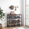 INGIORDAR Shoe Rack Organizer 5 Tier Metal Organizer Shelf with