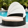 Thankyall Outdoor Daybed Cushion Cover, 66" Waterproof Daybed Cover (Khaki)