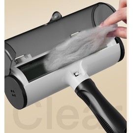 Pet Hair Remover, Roller, Remove Dog Hair and Cat Hair Easily (Black, One Size)