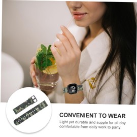 WOONEKY Womans Watches Fitness for Women Fitness Watch for Women Watch Replacement Band Pu Watch Strap Bands Wrist Band Womens Watch Wristband for Watch Miss Breathable Bracelet