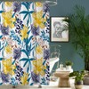 ORTIGIA Tropical Boho Shower Curtain- 72x72 Inch Fabric Bath Curtain