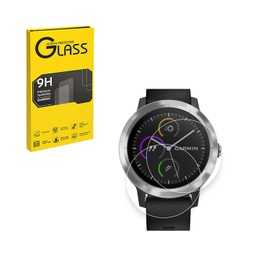 [2 Pack] Screen Protector Designed for Garmin Vivoactive 3, High Definition Tempered Film, 9H Hardness, Anti-scratch, Touch Sensitive, Drop-protection