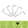 UFURMATE Screw-in Hooks, 80 Pcs Right Angle Hooks with Plastic