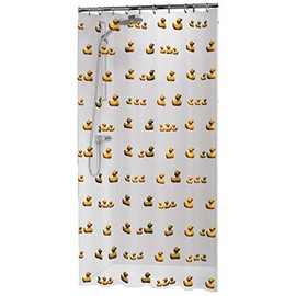 Sealskin Duckling Shower Curtain, PEVA, Yellow, 180 x 200 cm