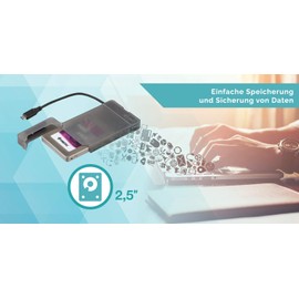 i-tec 2.5 Inch Hard Drive Enclosure USB 3.0 for 2.5" SATA I/II/III HDD, SSD - External Hard Disk Case