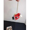 Polystone Folk Santa Figure Polystone Folk Fan Light Chain Pull