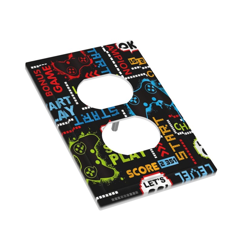 HIZUWKY Video Game Controller Outlet Covers Light Switch Cover Boys