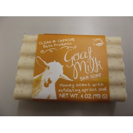 Honey Scent Goat Milk Soap with Exfoliating Apricot Shell - Made in the USA - Gluten & Paraben Free - Simply Be Well - Natural Ingredients, No Animal Tallow, No Gmos, No Artificial Colors