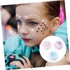 TOVINANNA 3 Boxes Acrylic Cute Stickers Rhinestones Decorations Face Gems