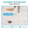 Bächlein Universal Drain Fitting without Overflow (Brushed Stainless Steel) -